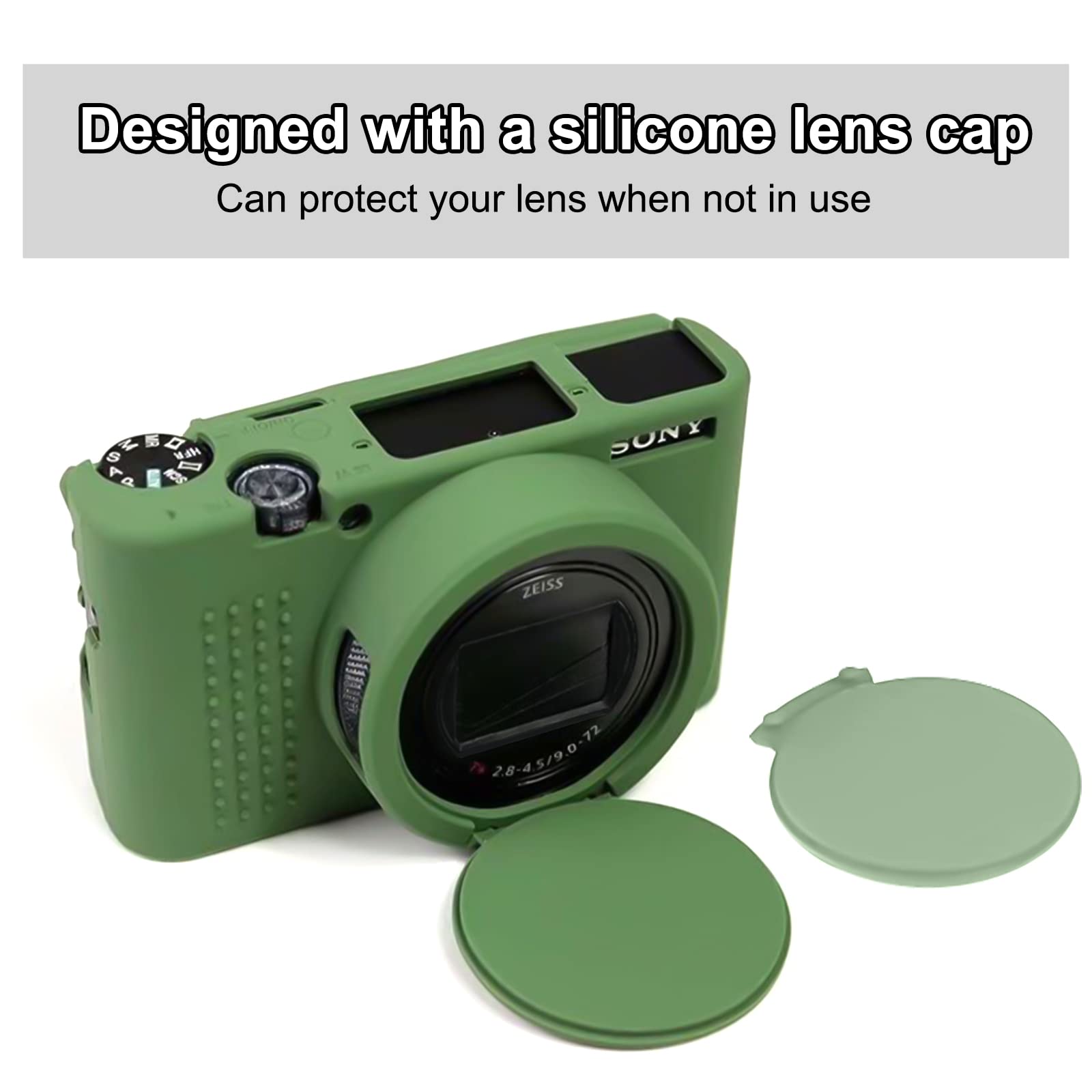 Easy Hood Étui Protection Silicone Sony RX100 VII - Housse Noire