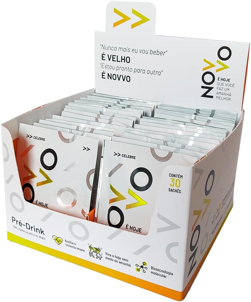 Novvo Pré-Drink; 30 Sachês, Suplemento Vitamínico Natural Vegano