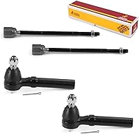 Vista 39 de Metrix Premium Chassis Parts - Kit de 4 piezas de extremos de barra de acoplamiento frontal exterior e interior compatible con Nissan Pathfinder