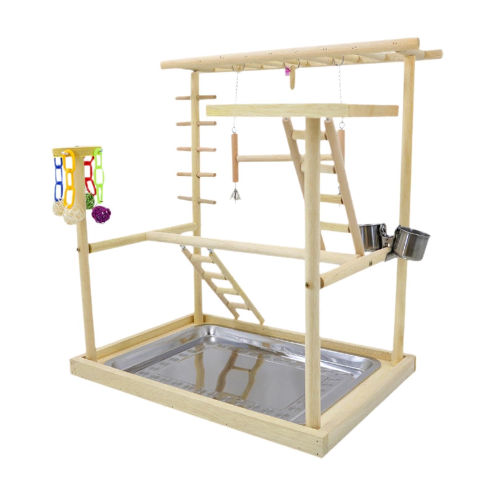 Whtkoph Bird Play Stand Parrot Playground Bird Play Gym Stand Parrot Playstand for Cockatoo