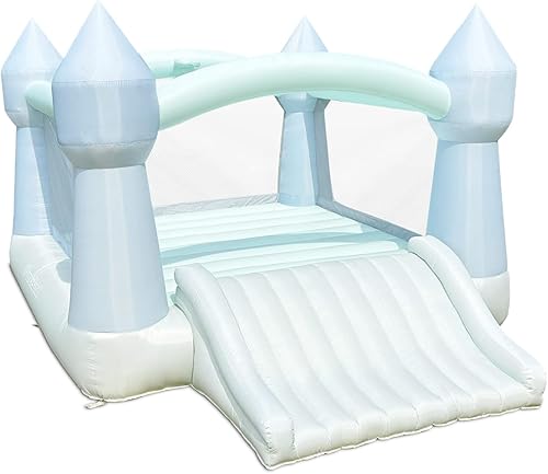 Miniatura 9 de Bounceland Party Castle DayDreamer Casa Inflable Cotton Candy, 16.4 pies de largo x 13.1 pies de ancho x 9.3 pies de alto, aro de baloncesto
