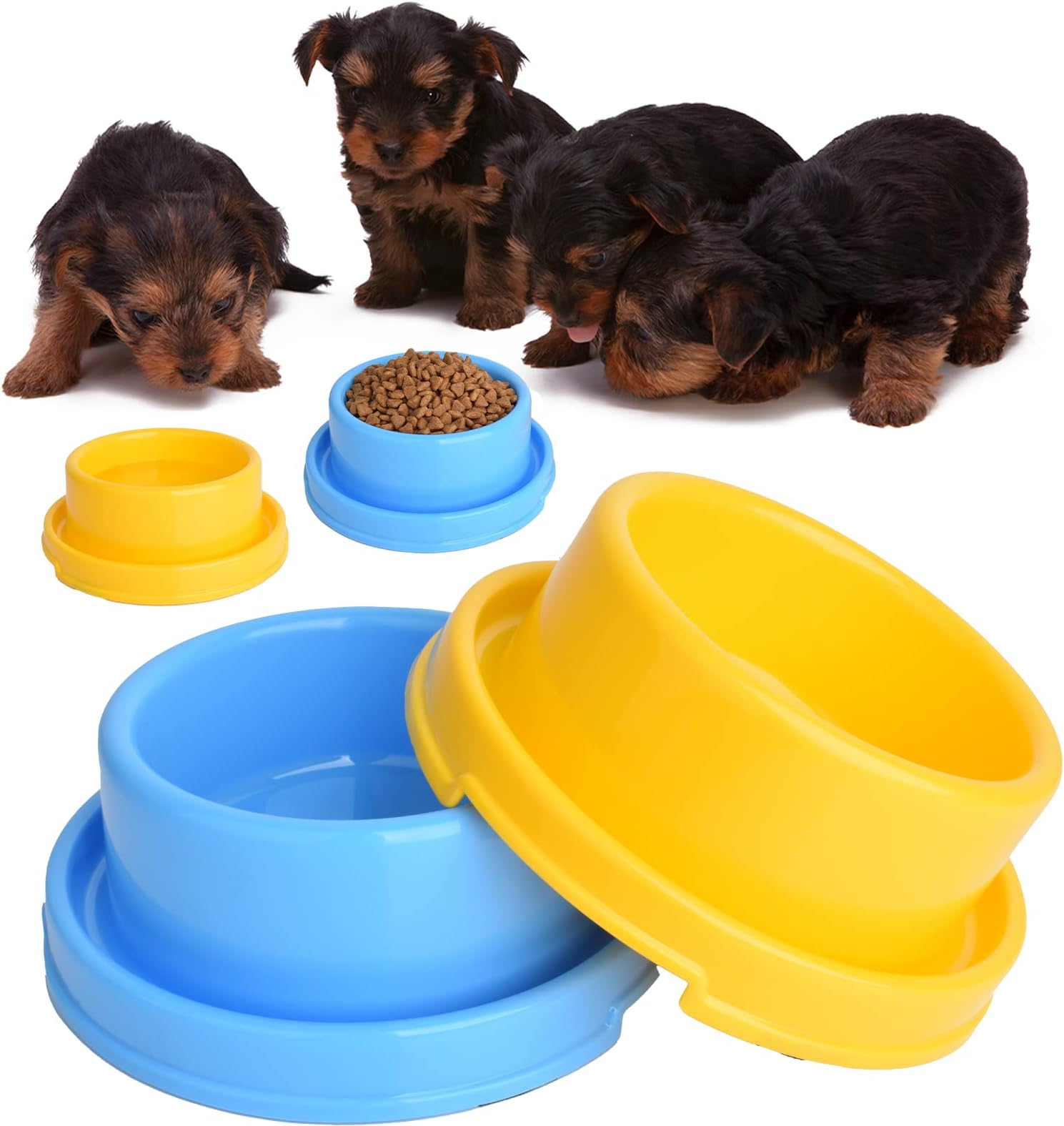 GRPET Ants Away Dog Bowl Cat Puppy Food Bowls Round No