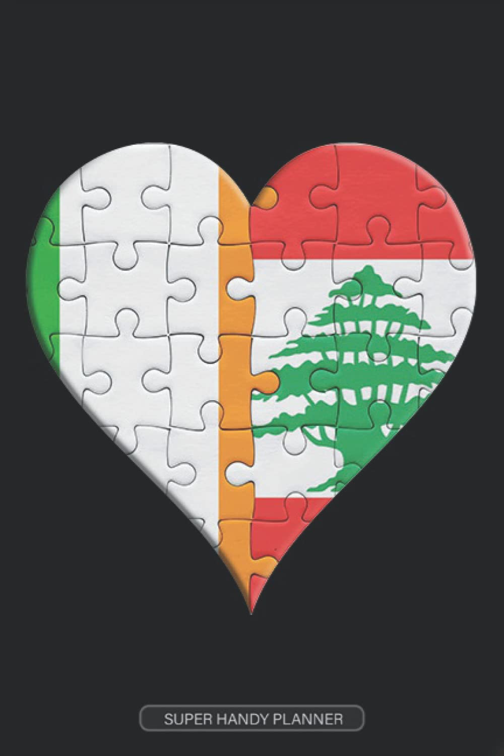 Planner: Irish Lebanese Flag United Heart Jigsaw Puzzle Flags Of Ireland Lebanon
