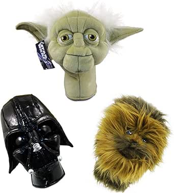 3pc Complete Star Wars Collectors Hybrid Putter Golf Head Cover Set