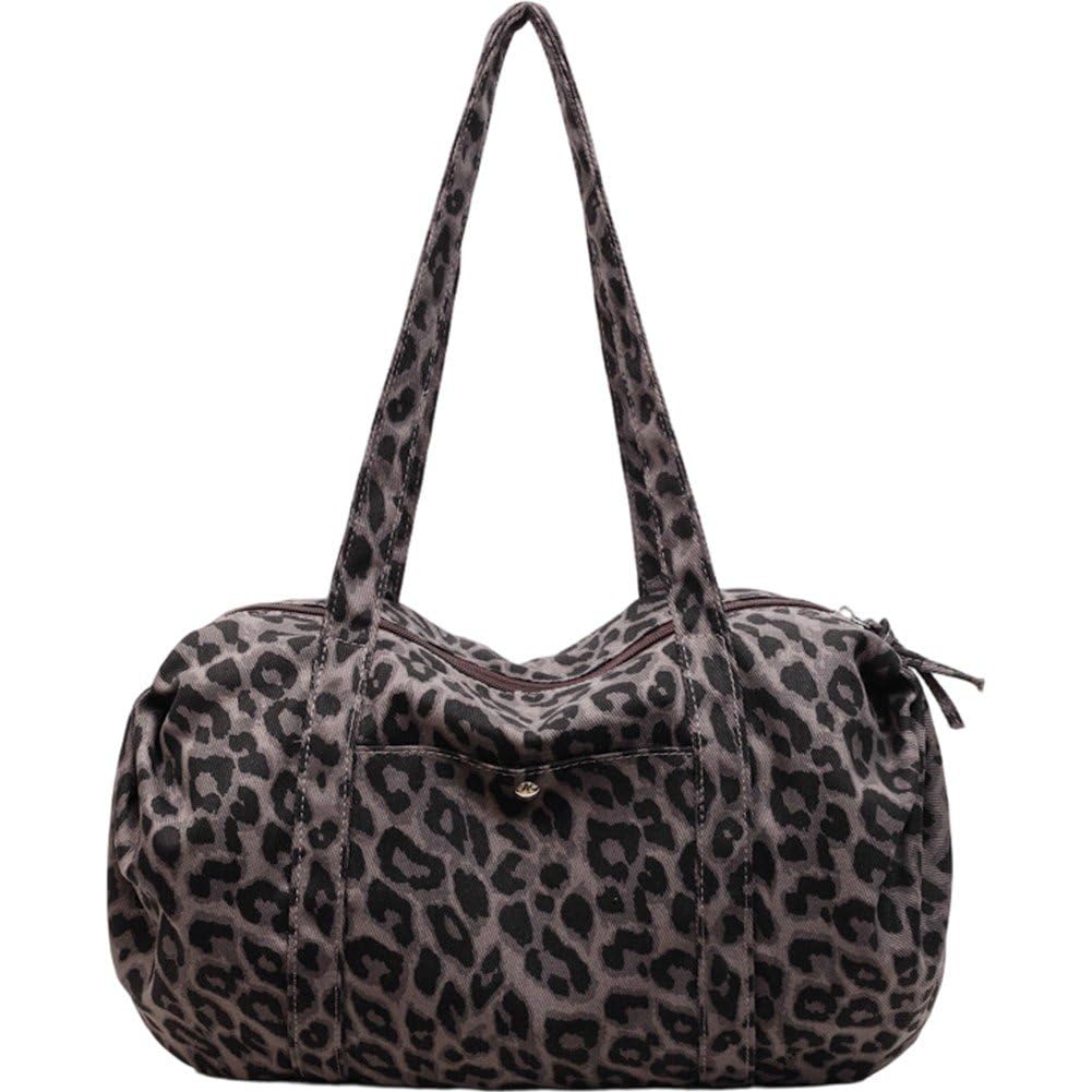 Sac en toile léopard élégant idéal pour les trajets quotidiens