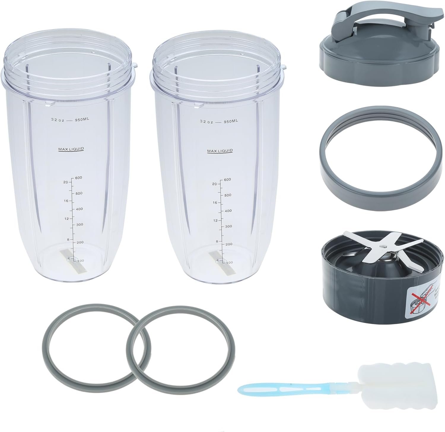 8 Pieces Replacement for Nutribullet Blender 2 Blender 32oz