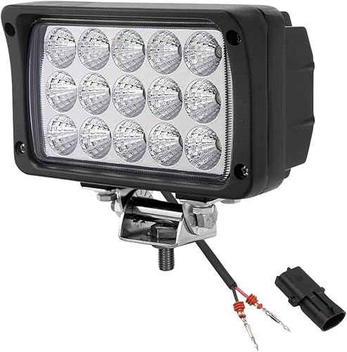 AGP.1978 Luz de trabajo LED de 45 W, luz de inundación LED trasera de 6 pulgadas, ultra brillo, rectangular, 12 V, cabina LED, luz antiniebla disponible en Yaxa Peru