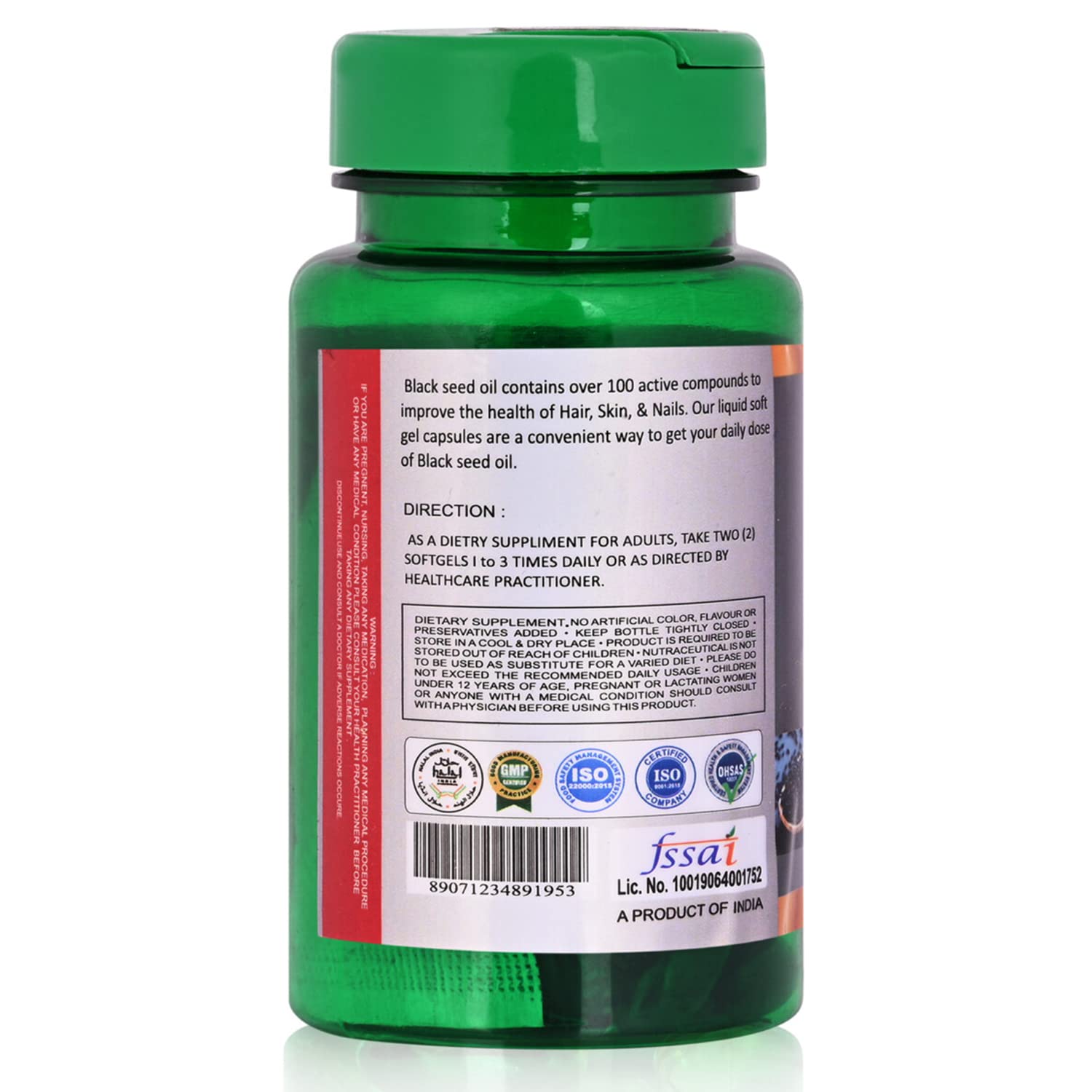 Cipzer Kalonji Oil Softgel Capsules with Ayurvedic Black Seed Extract supplement Helpful in Good Digestion, maintain cholesterol and blood sugar 60 Capsules - Image 6 thumbnail