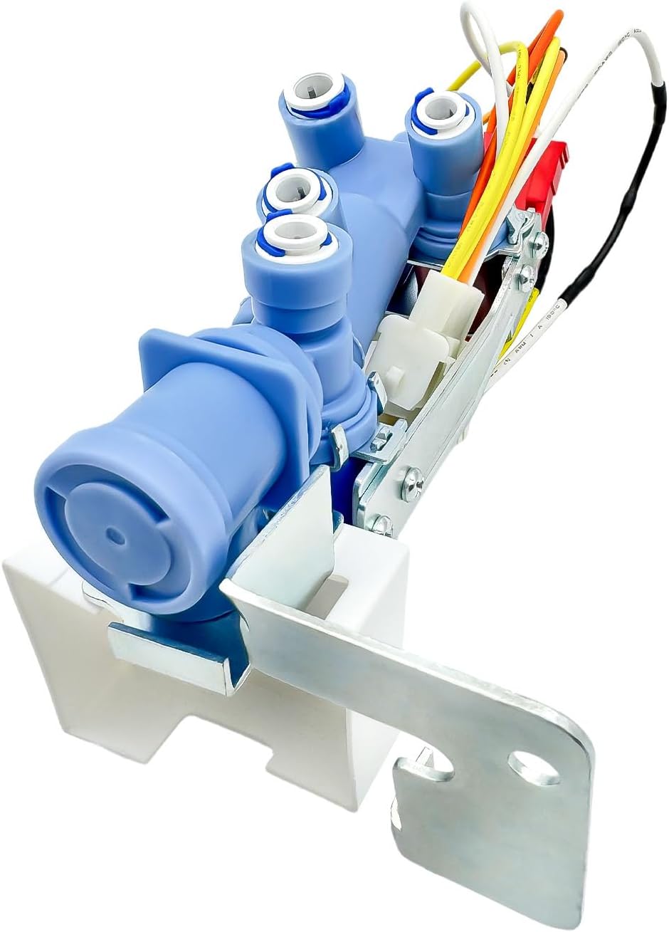 Refrigerator Water Inlet Valve WR57X30890 Compatible with GE Refrigerator Haier Hotpoint,Replacement Part WR57X26569 WR57X30891 4960186 AP6891693 PS12727426 EAP12727426