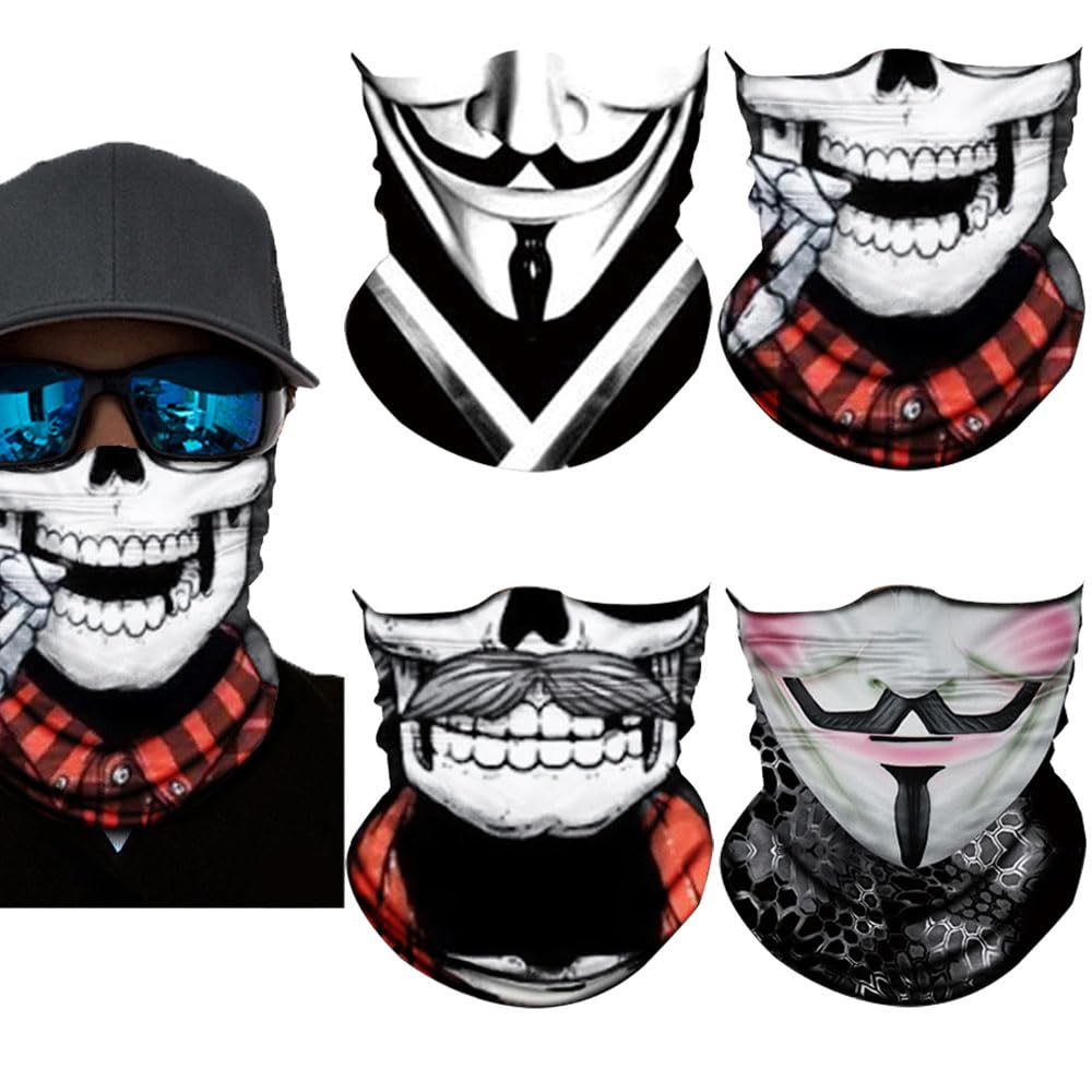 Neck Gaiter Mask,UV Protection Bandana Gator Face Cover Covering Mask,Tube Scarf,Neck Warmer Balaclava,Headband