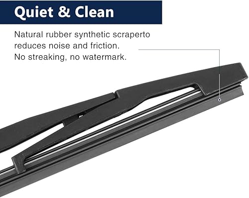 Miniatura 4 de X AUTOHAUX 12.205 in 12" Parabrisas Trasero Del Coche Limpiaparabrisas Brazo Conjunto Para SsangYong Tivoli 15-19