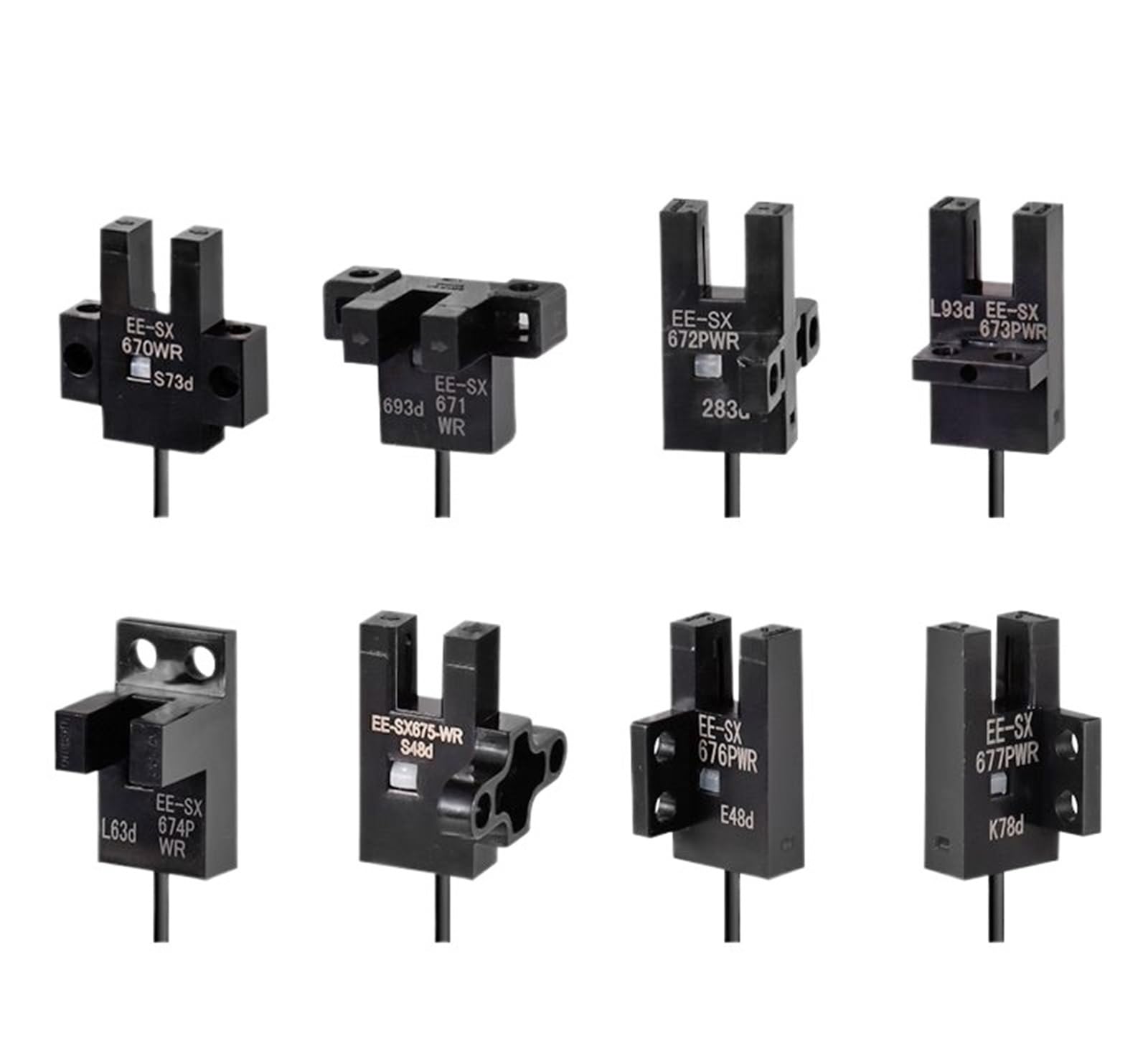 Phnoitpq Ee-Sx674-Wr 5Pcs Ee-Sx670-Wr Ee-Sx671-Wr Ee-Sx672-Wr Ee-Sx676-Wr Ee-Sx677-Wr U Type Photoelectric Sensors 1 Meter Cable(Ee-Sx674-Wr)
