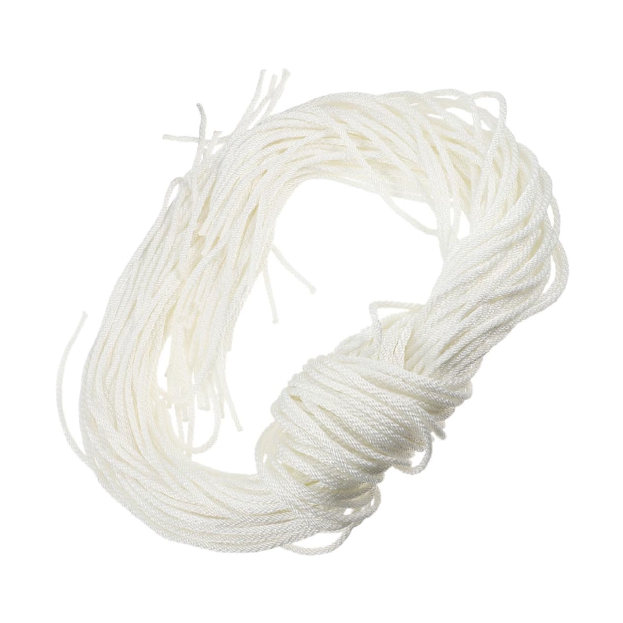 Corde de Lanceur Moteur 5mm Nylon 50 Pièces pour Moteurs Essence | Compatible Débroussailleuses et Générateurs, Prise Améliorée, Usage Atelier et Ferme, Blanc