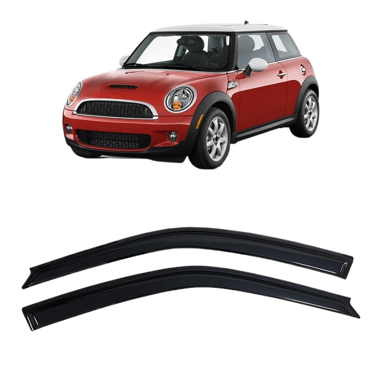 Window Visor Compatible with Cooper 2002-2013 Weathershie Door