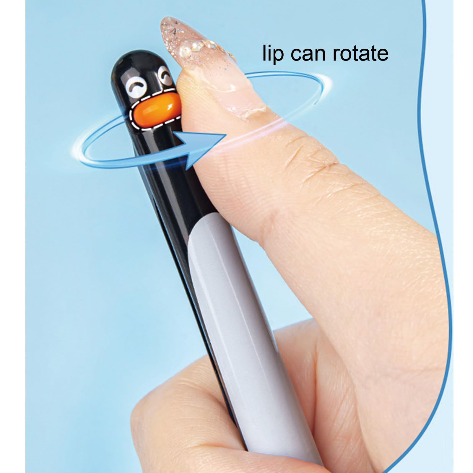 MOZXIRZ 4 penne gel retrattili a forma di pinguino, 0,5 mm, inchiostro nero, penne a forma di pinguino, stile kawaii, per ragazze, ragazzi, donne, uomini, ufficio, scuola (4 pezzi, pinguino)