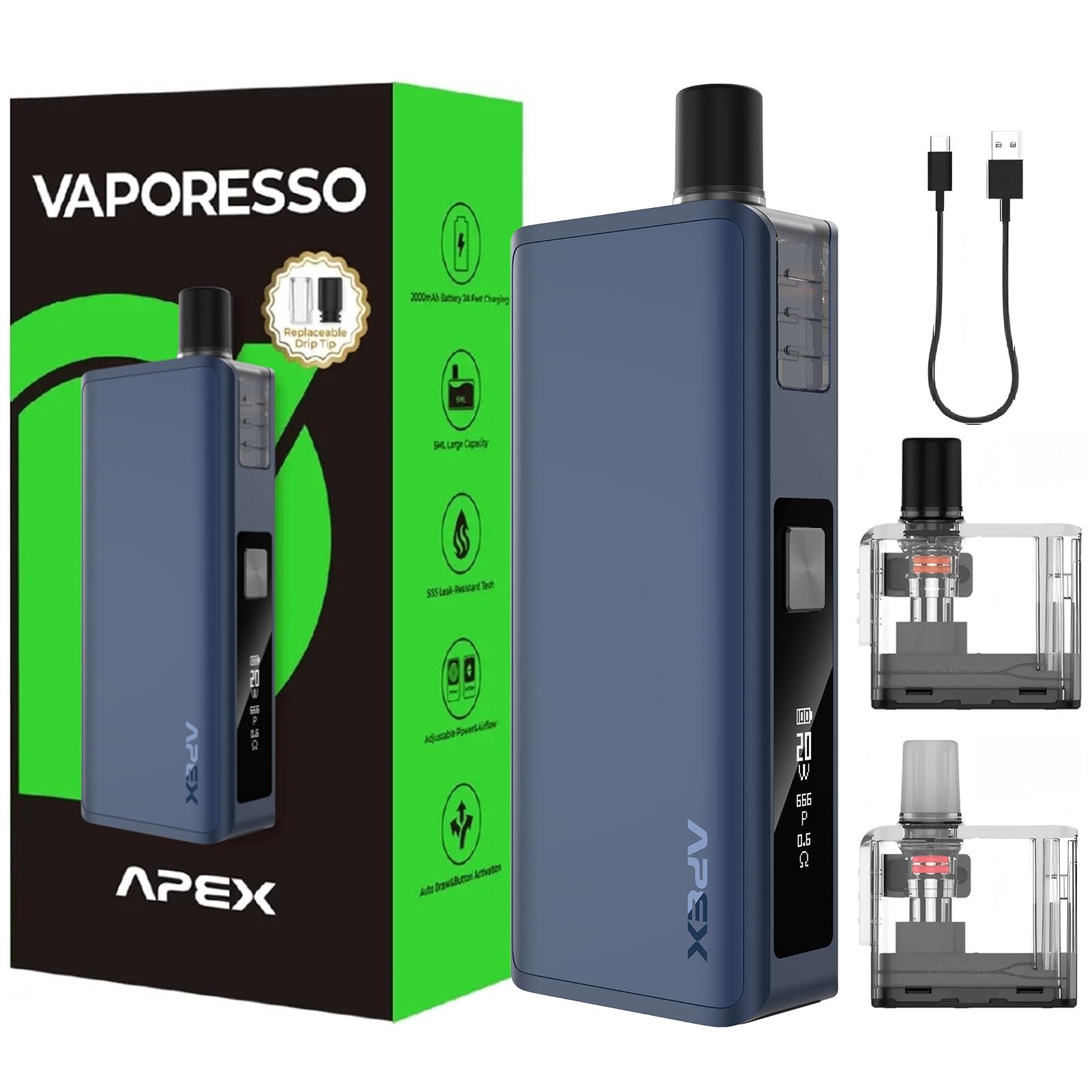 Vaporesso APEX Kit - Auto/Button Draw