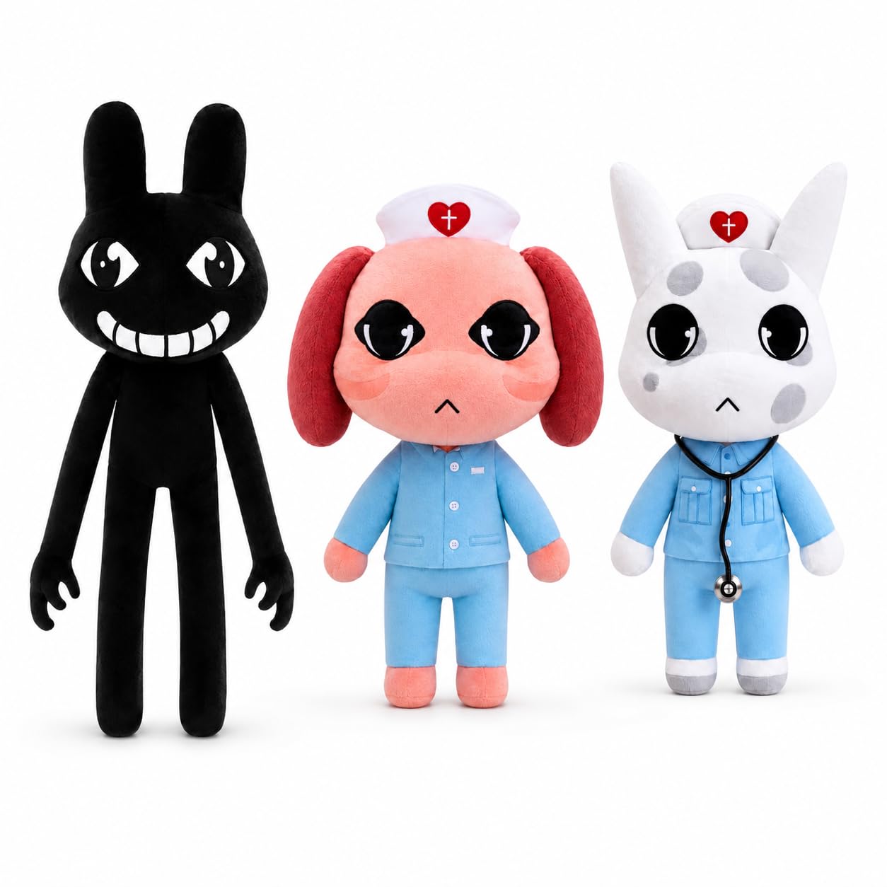 Animal Hospital Plush 9.8in Role Play Figure, Collectible for Game Fans (Stalker+Nurse+Nurse2) — image 1