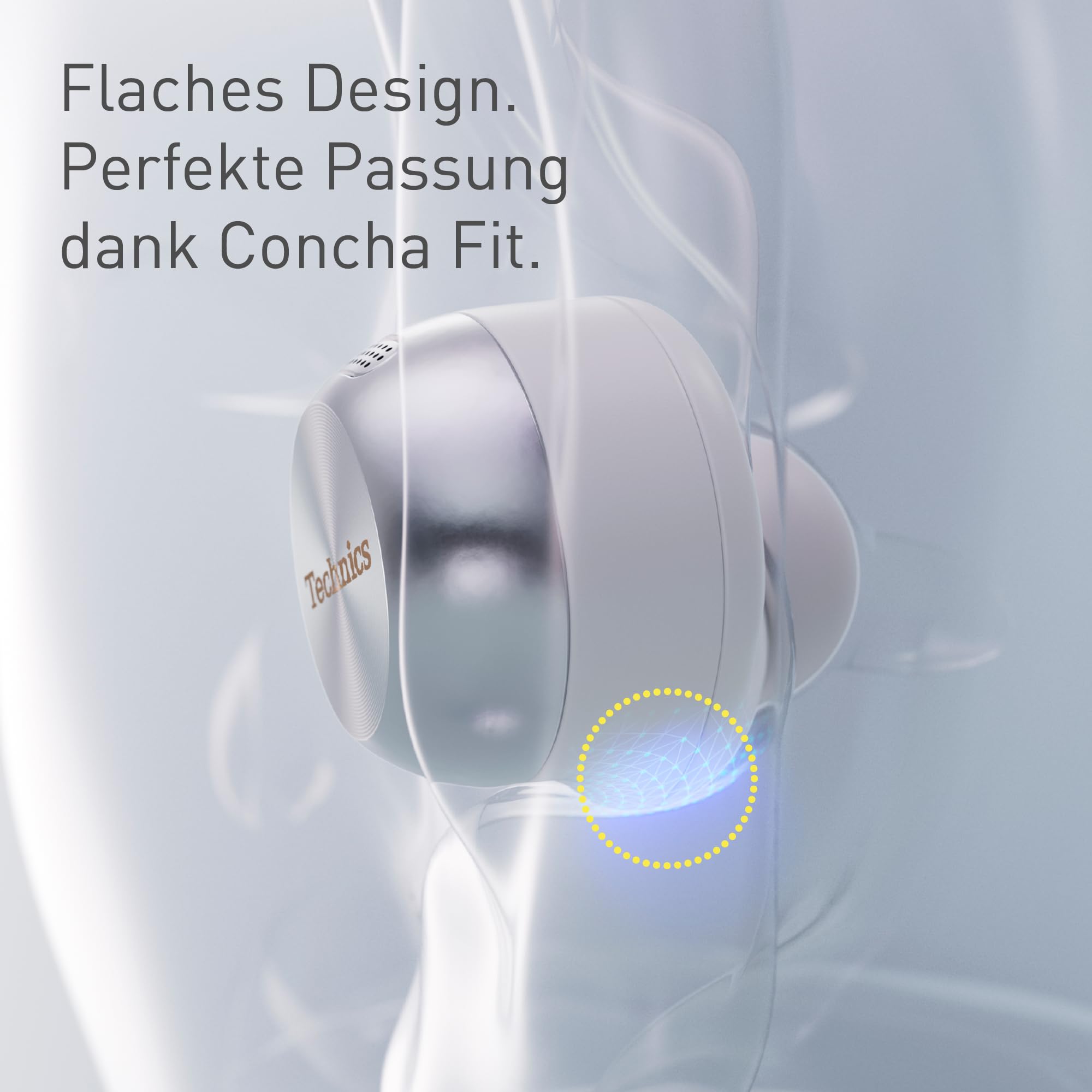 Technics EAH-AZ100E-A Kabellose Kopfhörer mit Geräuschunterdrückung, Bequeme In-Ear-Kopfhörer, Multipoint-Bluetooth, Voice Focus AI, Mitternachtsblau