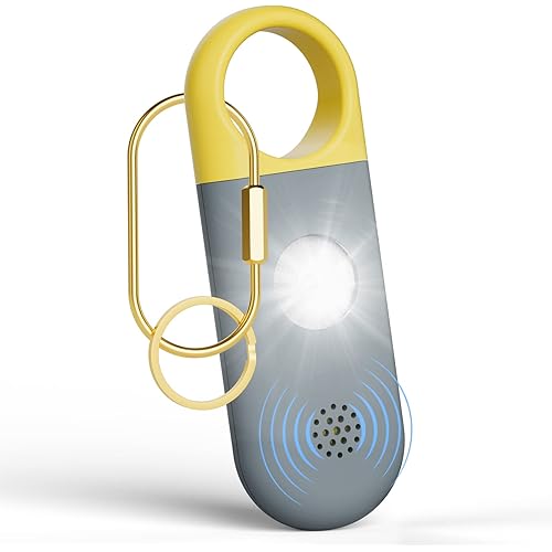 Personal Safety Alarm for Women - 130dB Self Defense Keychains Siren Whistle with Sos LED Strobe Light - Personal Emergency Security Safe Devices Key Chain Alarms for Kids Elderly