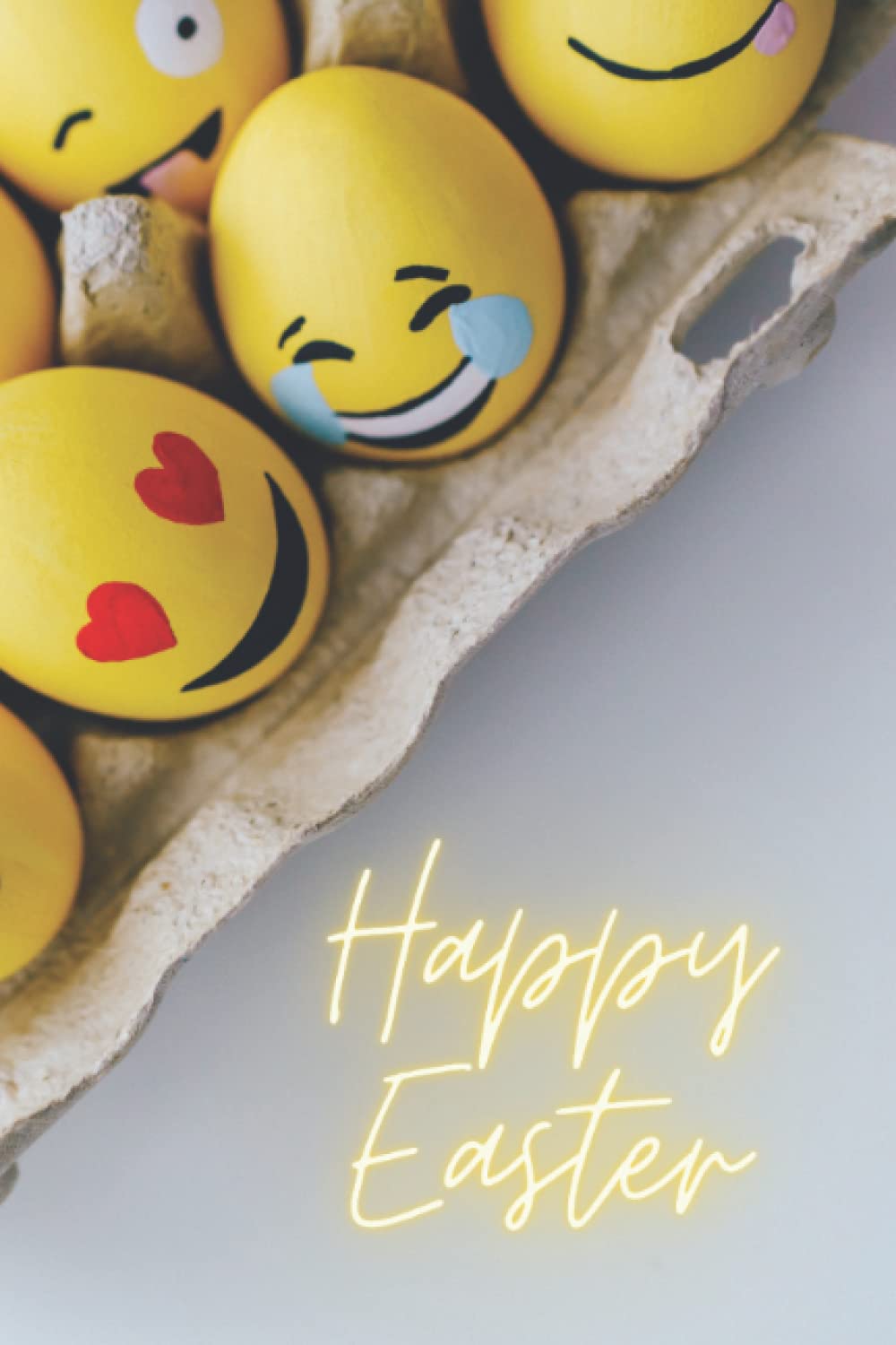 Happy easter: Cheerful notebook, Happy eggs
