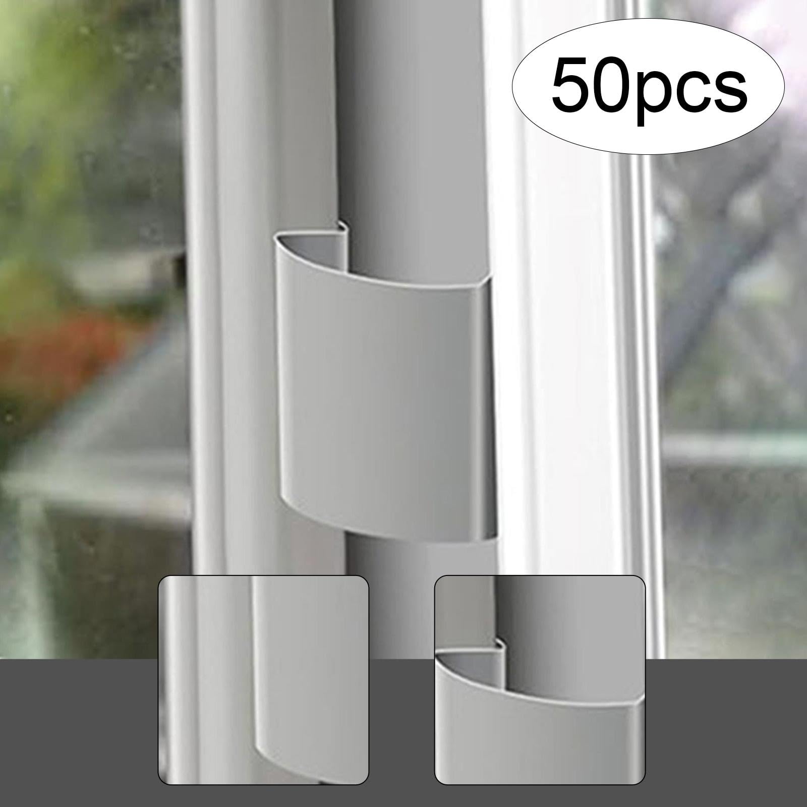 MYCENSE Greenhouse Glass Clips, Greenhouse Glazing Clamps Lightweight Repair Stainless Steel Fixing Clamps Sprung G Clips for Yard, 50pcs