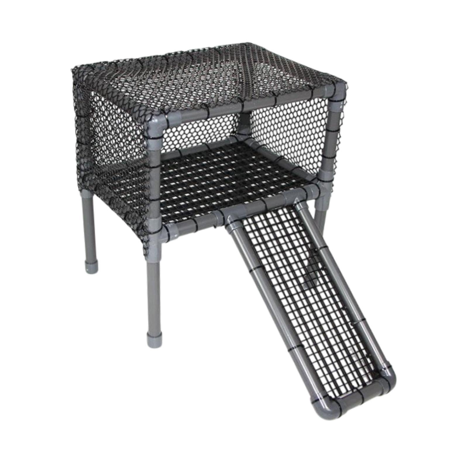 Turtle Basking Plattform Schildkröten Dock Terrarium Kletterrampe PP Material Komfortabler Ruheplatz für Reptilienpflege Haustierheim Aquariengestaltu, C