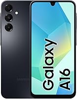 Samsung Galaxy A16 4G LTE 128GB + 4GB RAM Factory Unlocked Dual SIM Smartphone, 6.7" Super AMOLED 90Hz, 50MP Triple Camera - Black (Case Bundle)