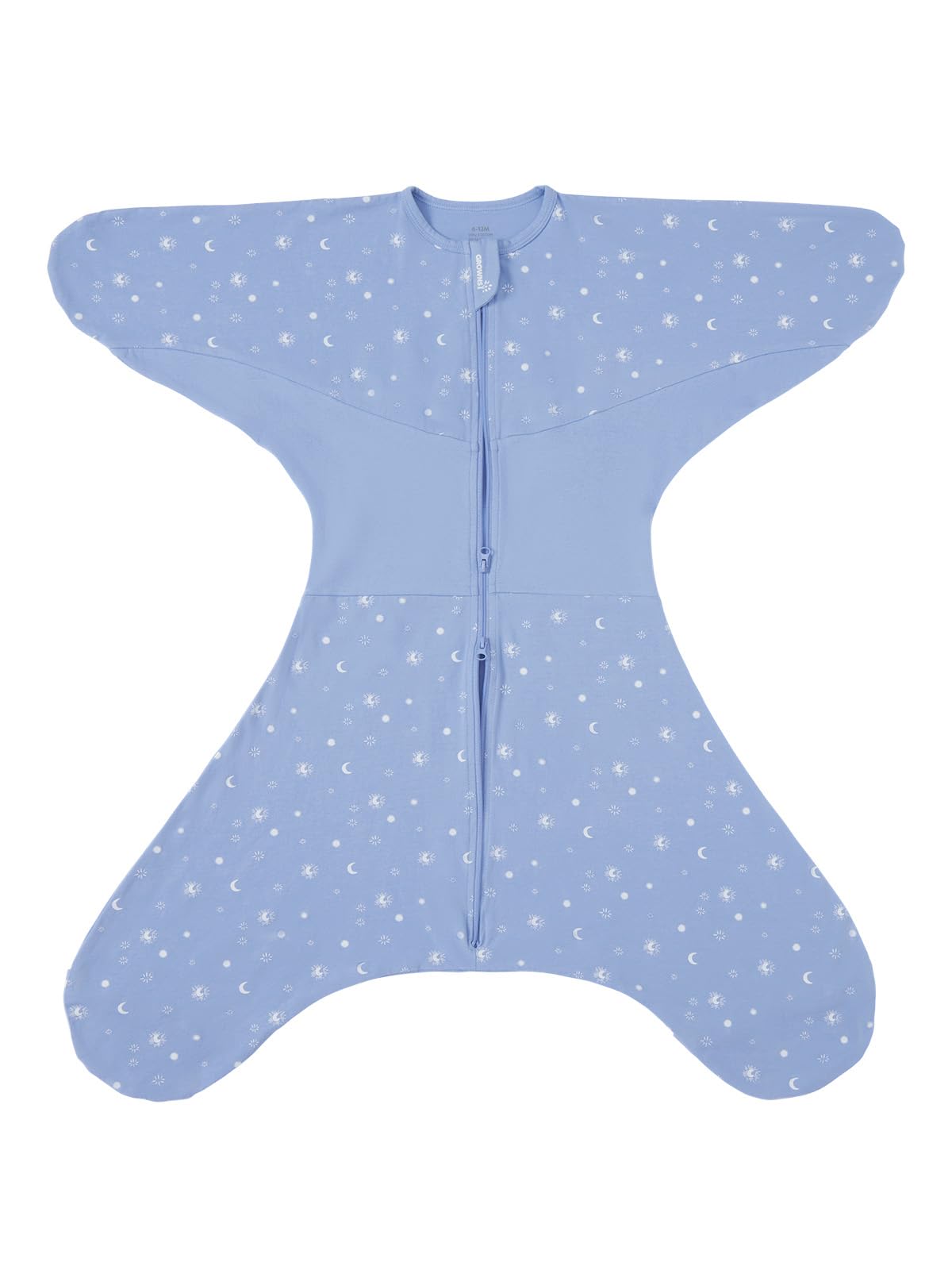 GROWNSYTransitional Swaddle Sleep Sack 6-12 Months, Starfish Design Baby  Swaddle Sack, Dual-Zipper for Easy Diaper Changes, Proper Hip Development