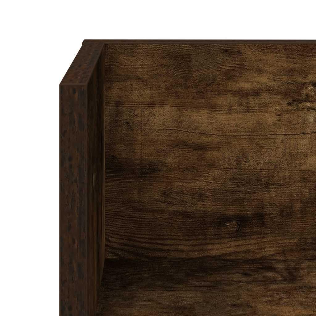 Wandregal Set 2 STK aus Holzwerkstoff Räuchereiche 75 x 16,5 x 16,5 cm Schweberegal mit 20 kg Belastbarkeit Modernes Design für Wohnzimmer Schlafzimmer Flur