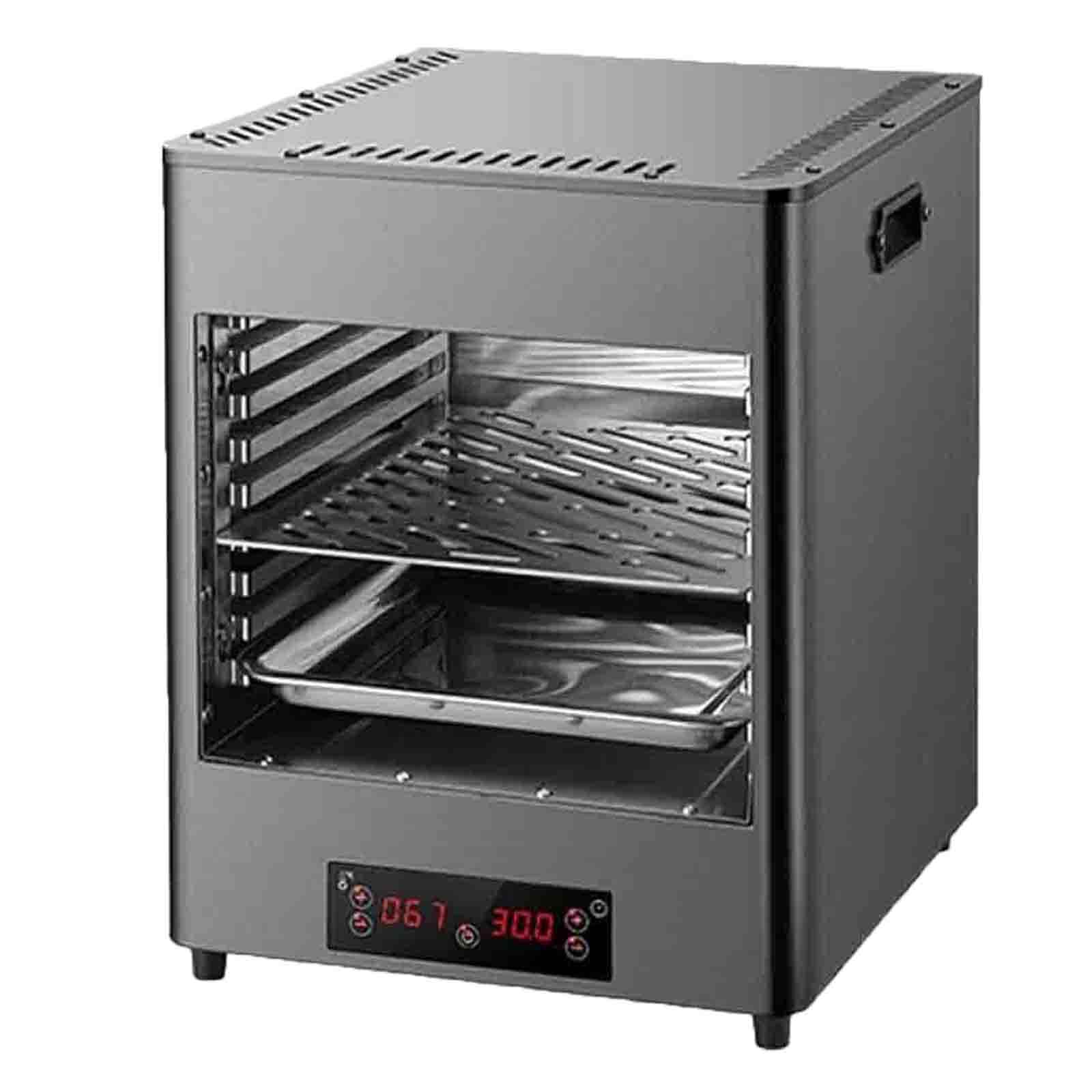 Ptatritious Multicolor 1700 W/3400 W Smokeless Electric Steak Broiler, Indoor Steak Grill Automatic Steak, For Beef Chicken Vegetables, 212-1472°F Temperature C