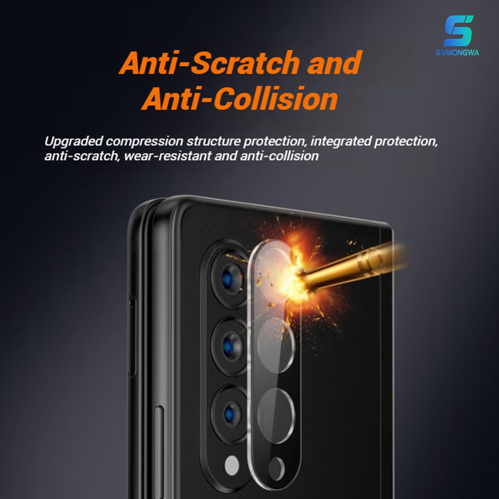 Paquete de 2 protectores de pantalla de privacidad para Samsung Galaxy A54 con 2 protectores de lente de cámara, película de vidrio templado antiespía de cobertura completa, dureza 9H, sin