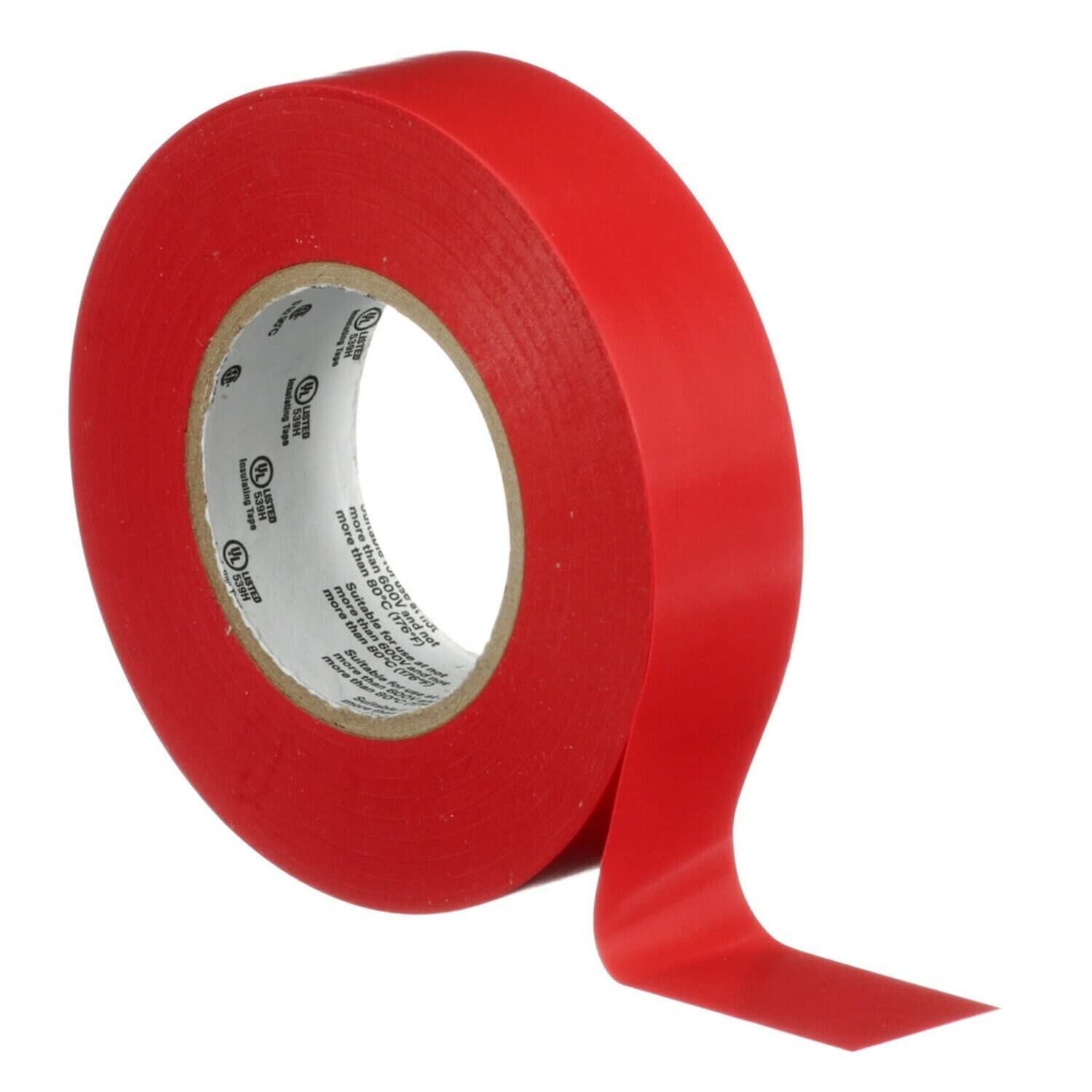 3M Temflex Winylowa taśma elektryczna 165, czerwona, 15 mm x 10 m, 100 rolek/obudowa