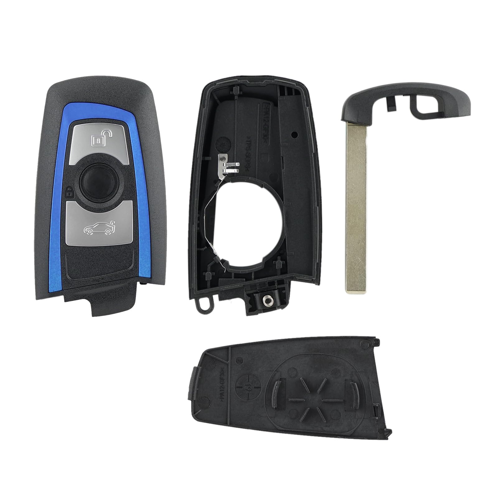 Blue Replacement Remote Key Shell Case FOB For BMW 1 3 5 Series F10 F20 F30 F40