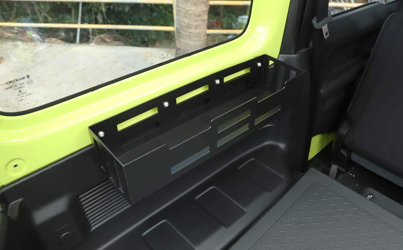 Organizer laterale per bagagliaio dell'auto, per Suzuki Jimny JB64 JB74 2019-2024 (alluminio, 1 pezzo)