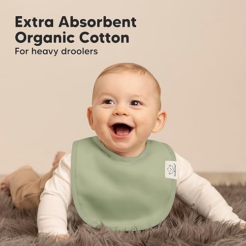 Miniatura 5 de KeaBabies Paquete de 8 baberos orgánicos para bebés para niñas y niños y paquete de 8 baberos orgánicos para bebés, baberos para bebés, baberos de