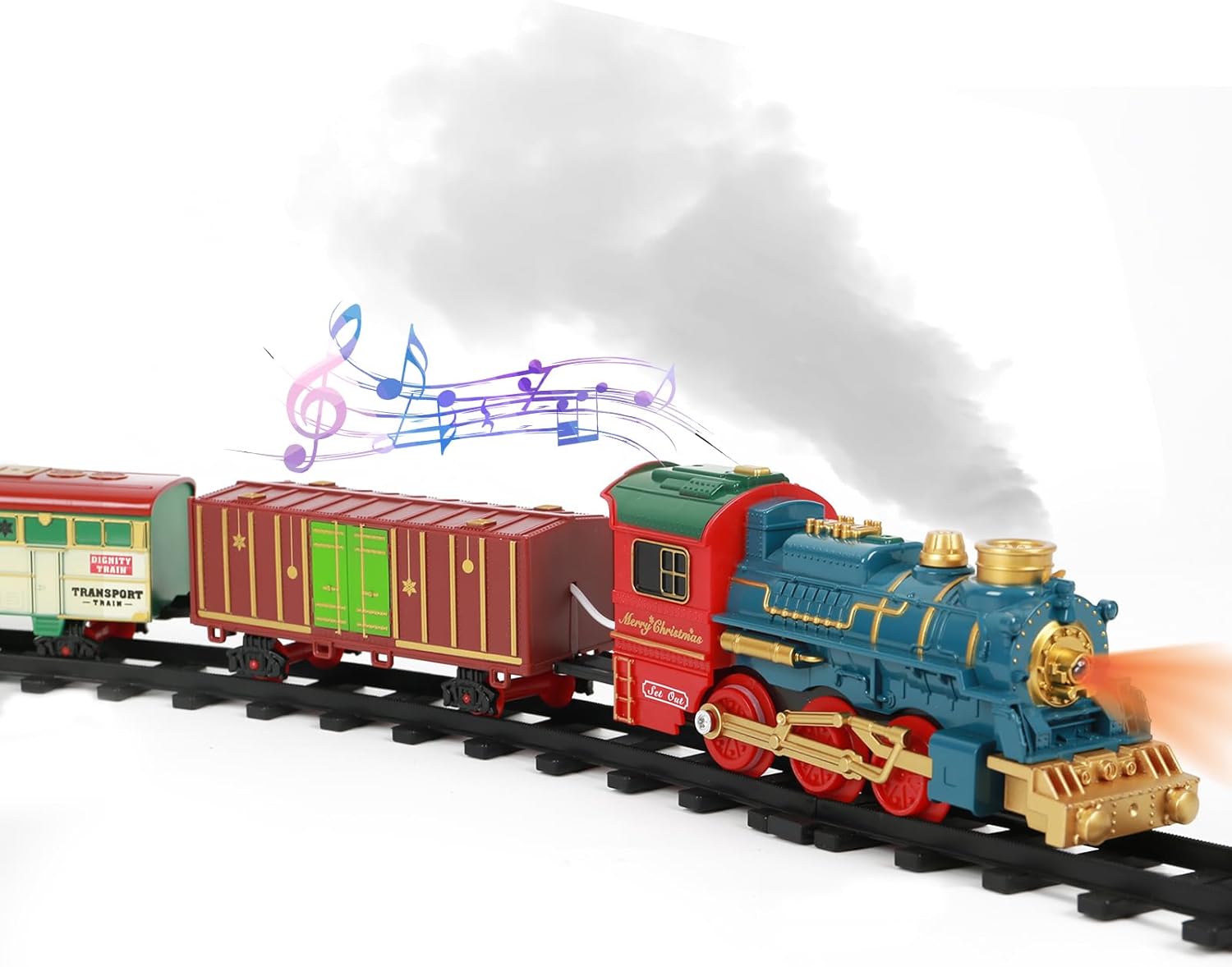WMLBK Electric Train Sets for Boys Girls Electric Train Set with Smoke