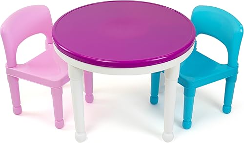 Miniatura 9 de Juego de mesa de actividades para niños 2 en 1 de plástico compatible con LEGO y 2 sillas Tot Tutors CT642 colores brillantes Plástico Primarios