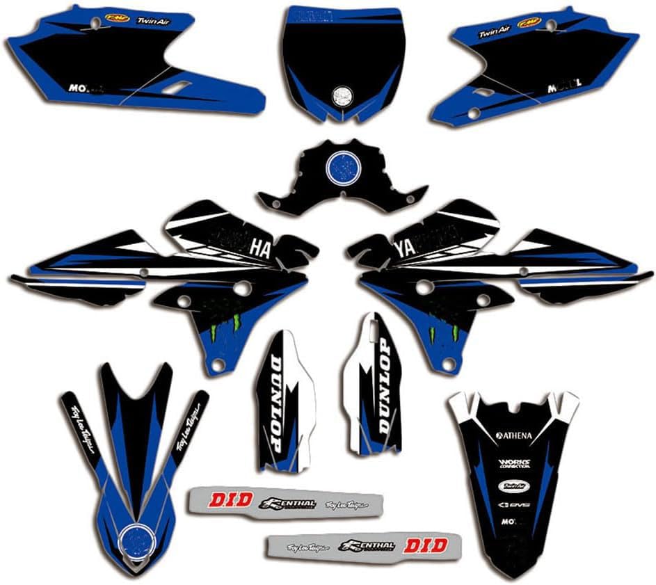 ENARUI Kit Déco Autocollant Stickers pour Yamaha 250 YZF 2014-2018 et 450 YZF 2014-2017 et YZ450FX 2016-2018