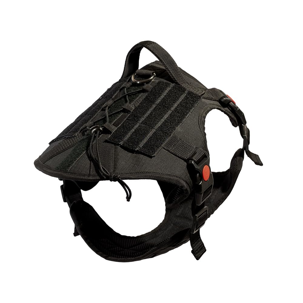 Tails To Tell Tactical Dog Harness with Side Lock, Safety Features No-Pull Breathable Adjustable Pet Vest with Handle | Military Dog Vest | (Large Chest Girth 31.5 to 41.3 Inch) (B0D3TMJFC9) Amazon Price History, Amazon Price Tracker