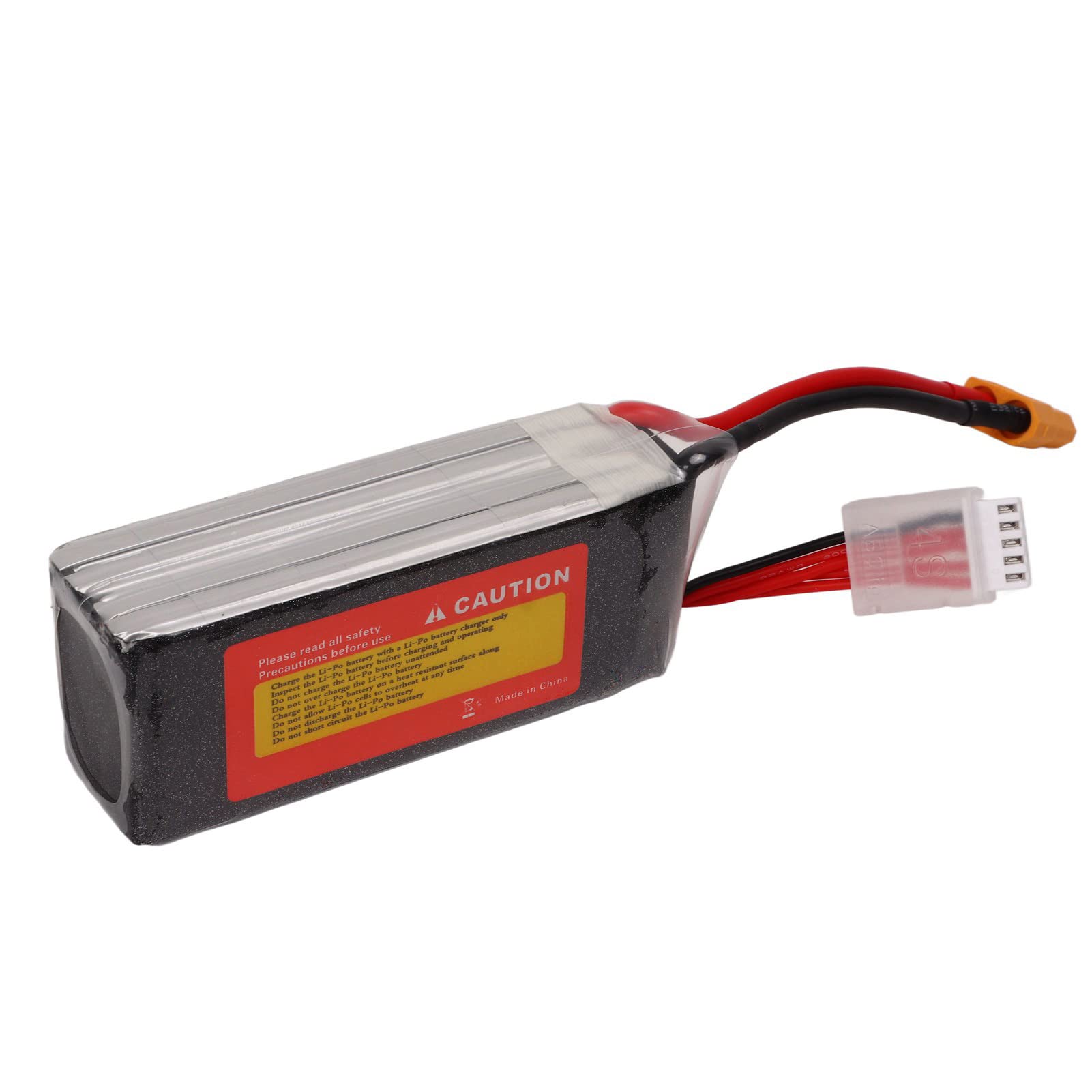 Batterie Lipo RC 1400mAh 14.8V 65C, Bloc d'alimentation à Haut Débit pour Avion télécommandé FPV Racing Quadcopter