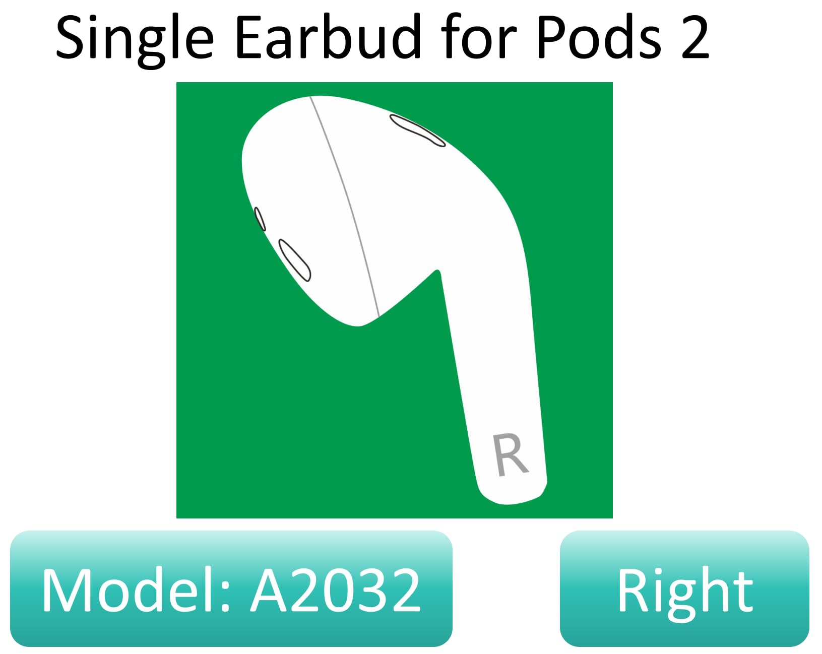 Amazon.com: Meenova OEM A2032 One Right Earbuds Replacement for
