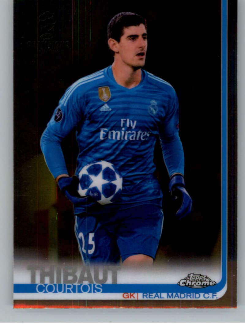 2018-19 2019 Topps Chrome UEFA Champions League #61 Thibaut Courtois Real Madrid C.F. Soccer Trading Card