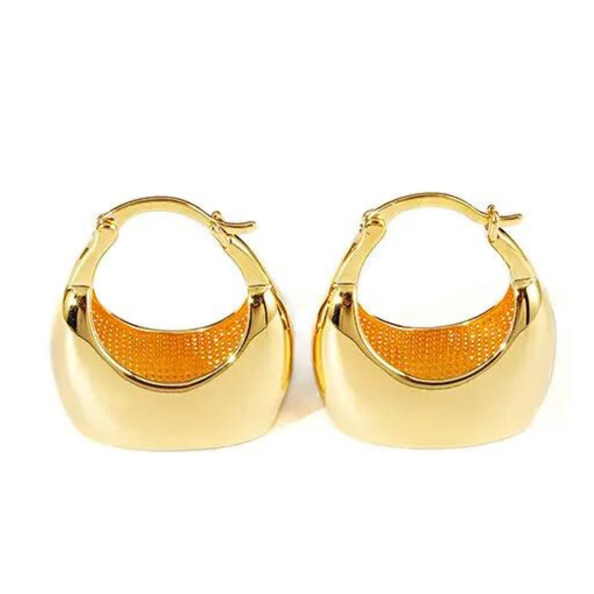 Salve Jewellery Chunky Statement Purse-Shaped Celebrity-Inspired Gold Earrings for Women | Anti-Tarnish, Stainless Steel Aesthetic Jewellery Western Korean Hoops for Girls (B0CXPRGKFF) Amazon Price History, Amazon Price Tracker