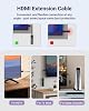 Cable Extensor HDMI VCE 4K, adaptador corto HDMI macho a hembra 3D | Soporte 4K@60Hz, compatible con Google Chromecast, Roku Stick, HDTV, Laptop, PC, 5.5 pulgadas 3