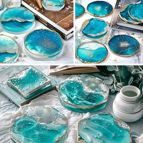 Demorex SM-18PACK 18 Pcs Coaster Resin Molds Silicone thumb #4