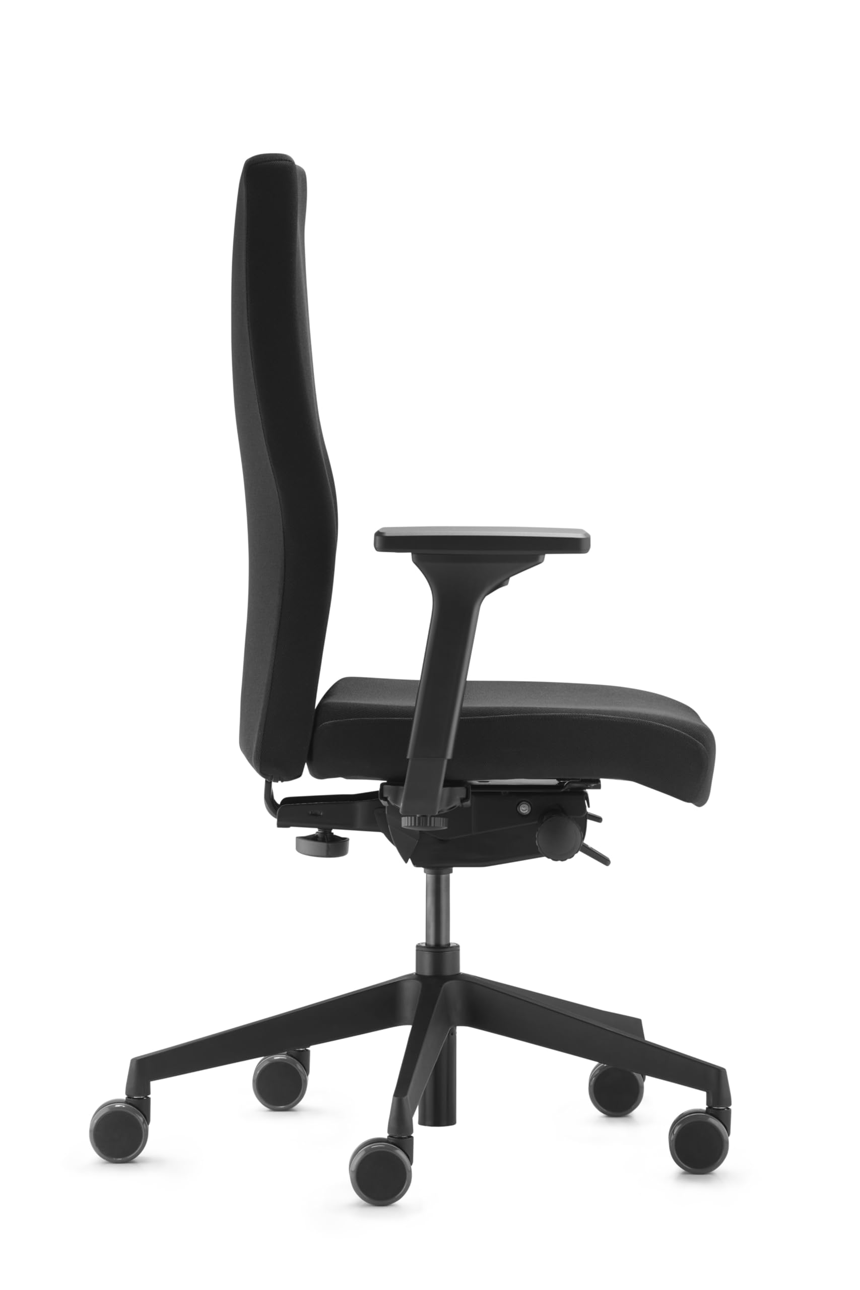 TREND OFFICE to-Strike Comfort pro sk 9248, ergonomischer Bürostuhl schwarz | Testsieger Stiftung Warentest, Trendoffice by Dauphin, 4D-Armlehnen, Polster-Rückenlehne höhenverstellbar, Synchron-Mechanik