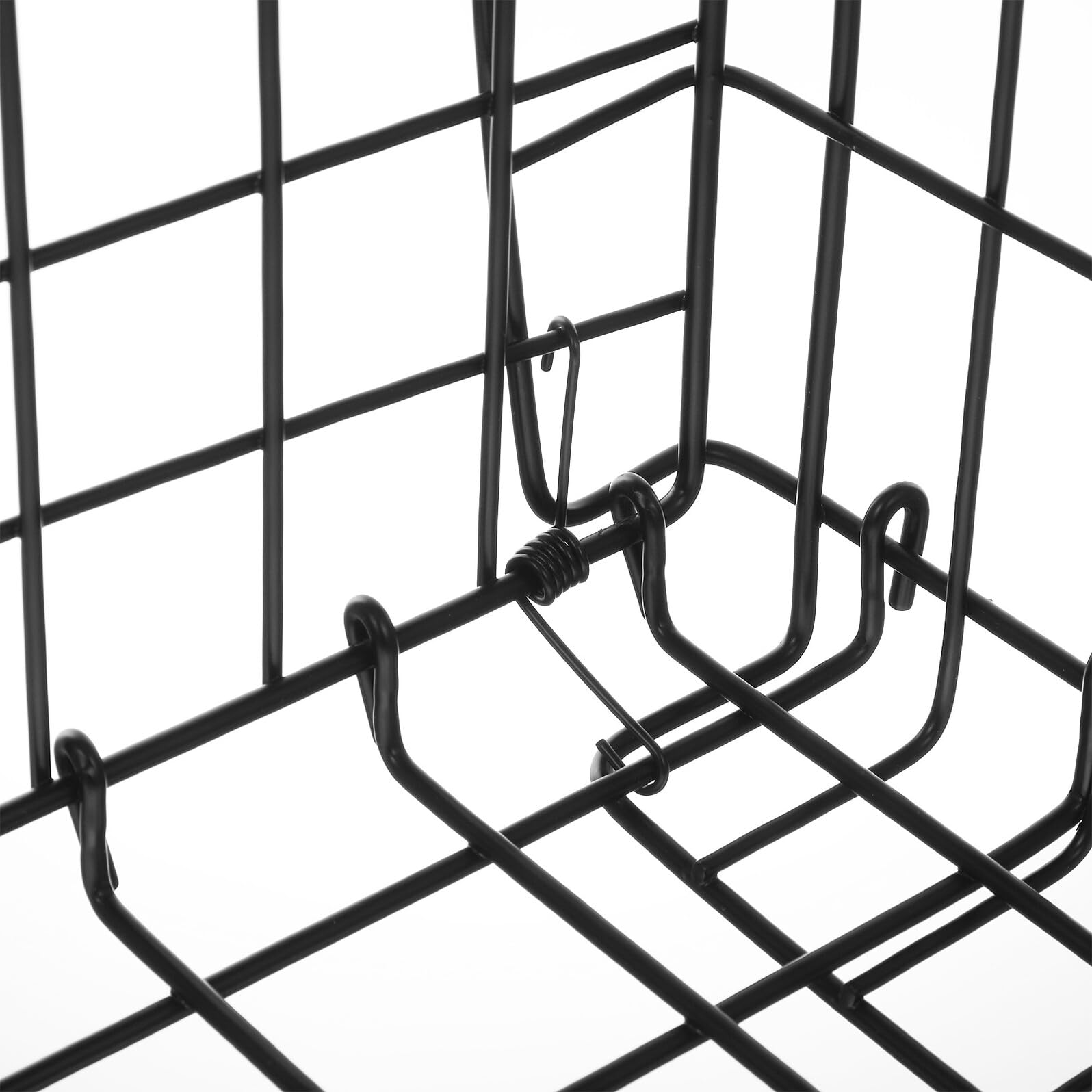 SUPVOX Gadget Holder Cestino Pieghevole Nero in Steel Wire per Bici | Electric Vehicle Basket, Thicken Bike Basket, Electric Bike Basket, Atmosfera Estiva, Stabile e Sicuro