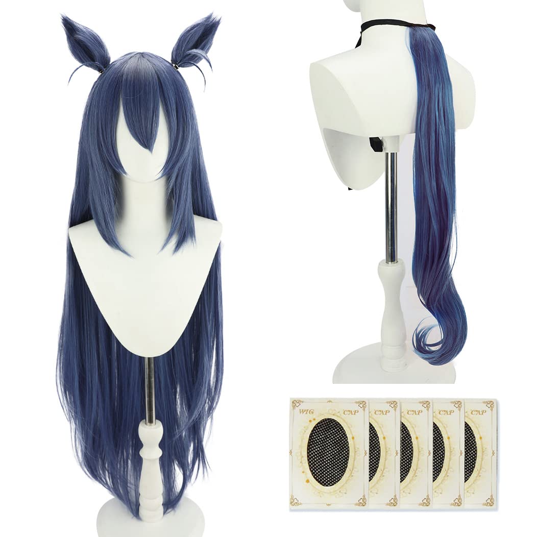 コスプレウィッグ エアシャカール 耳 しっぽ ウマ娘 かつら カツラ 耐熱 ウィッグ 長髪 耐熱 文化祭 小物 (ウィッグ＋耳) Amazon.co.jp: ジャングルポケット コスプレウィッグ ジャングルポケット ウマ娘 耳 しっぽ付き コスプレ小物 髪飾り 耐熱 文化祭 小物  ハロウイーン フルウィッグ かつら wig ネット付き コスチューム : ホビー