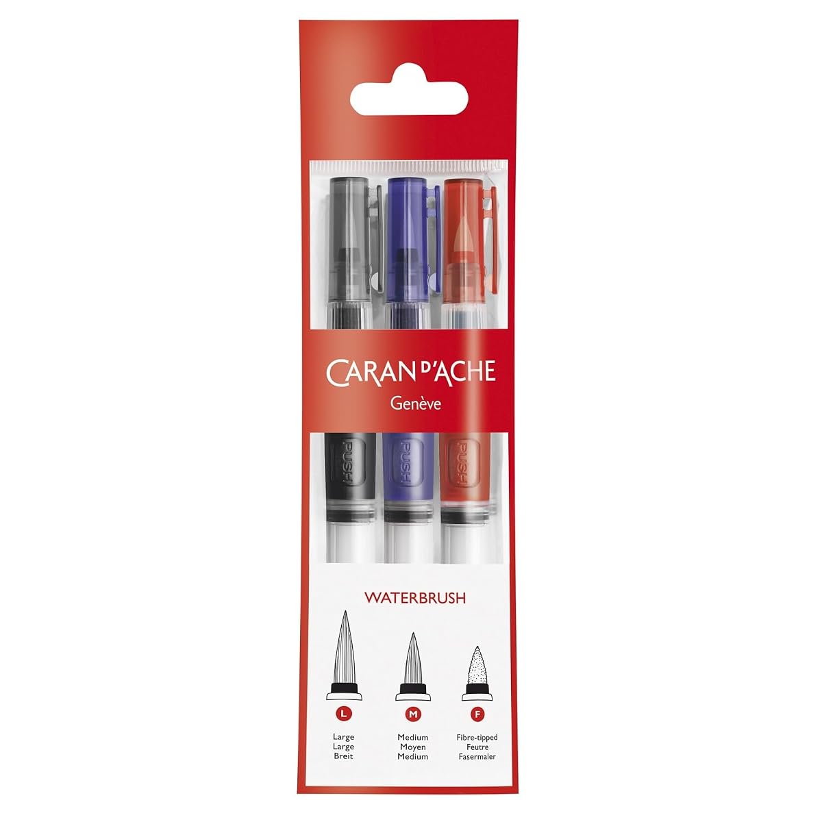 Caran D'ache Aquarelle Brush Set Of 3