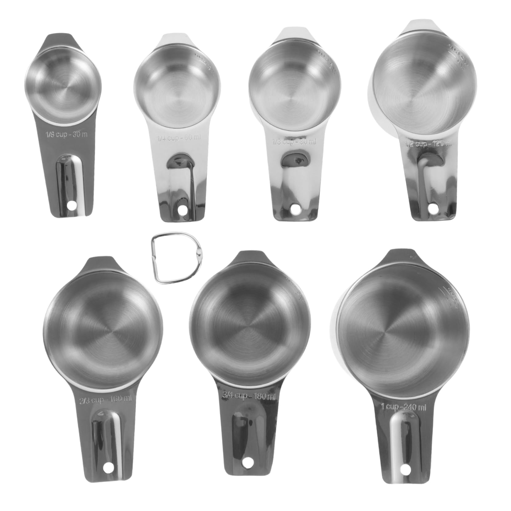 Zerodeko Tazas Medidoras De Acero Inoxidable Con Taza Medidora De Cocina Suministros Para Repostería De Cocina